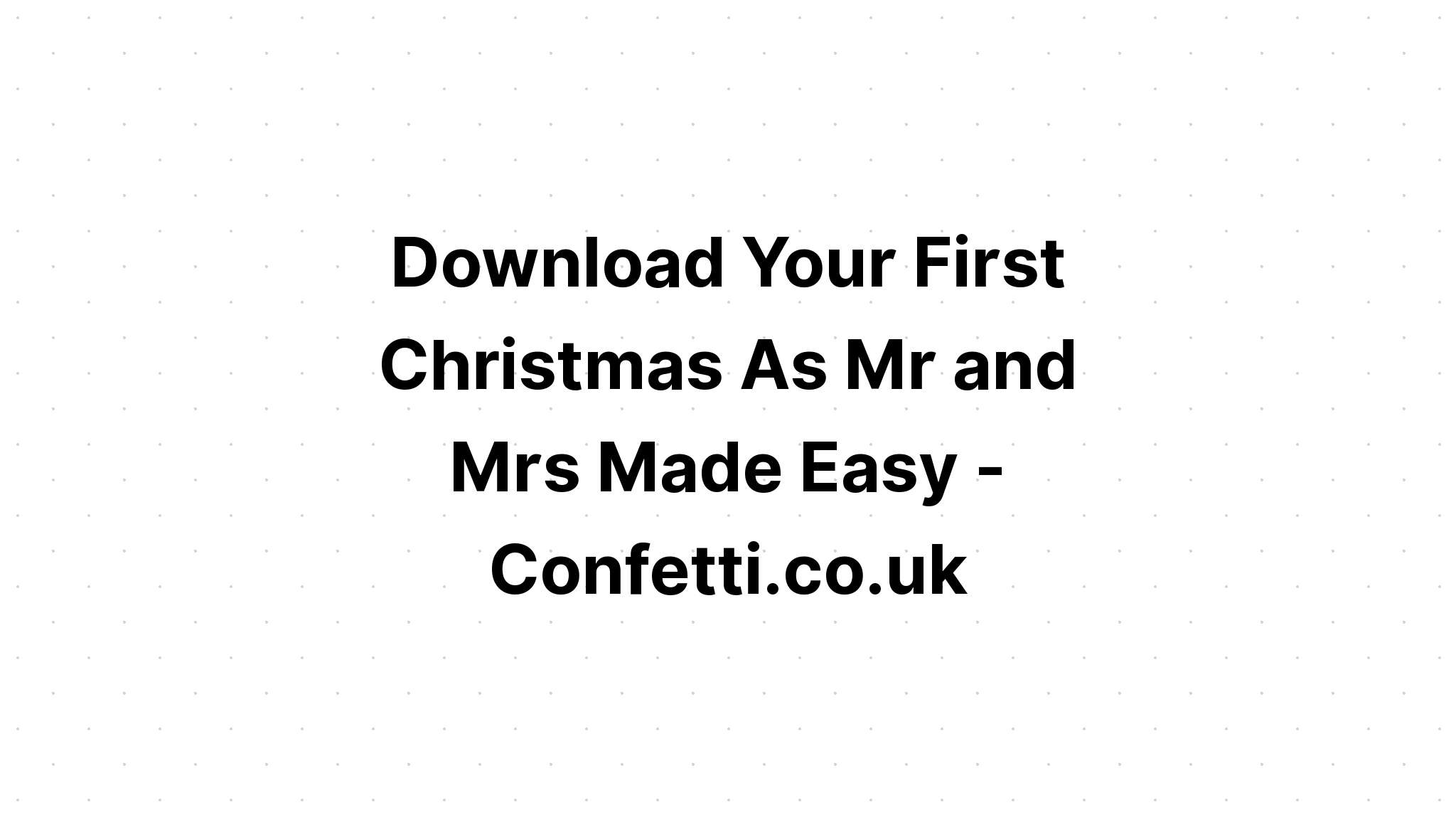 Download Wedding 1St Christmas Mr Mrs SVG File